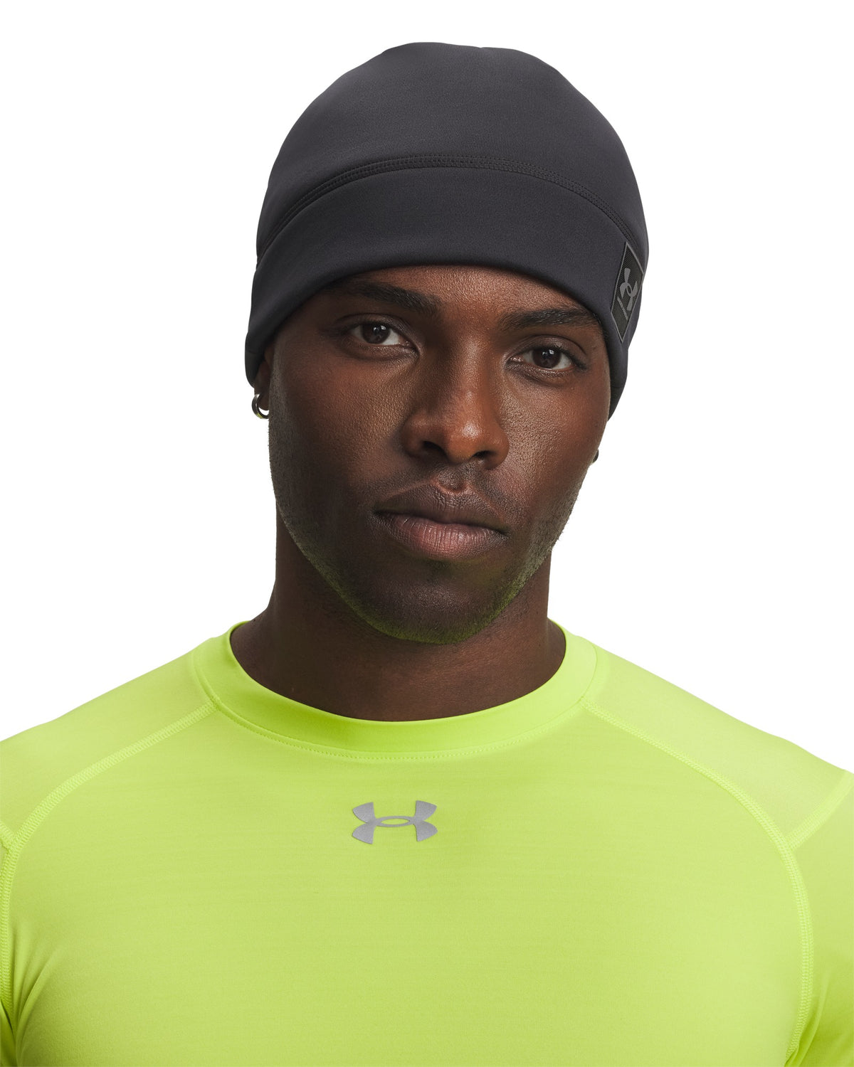 Under Armour Storm ColdGear Infrared Beanie - Black / Castlerock – detail view