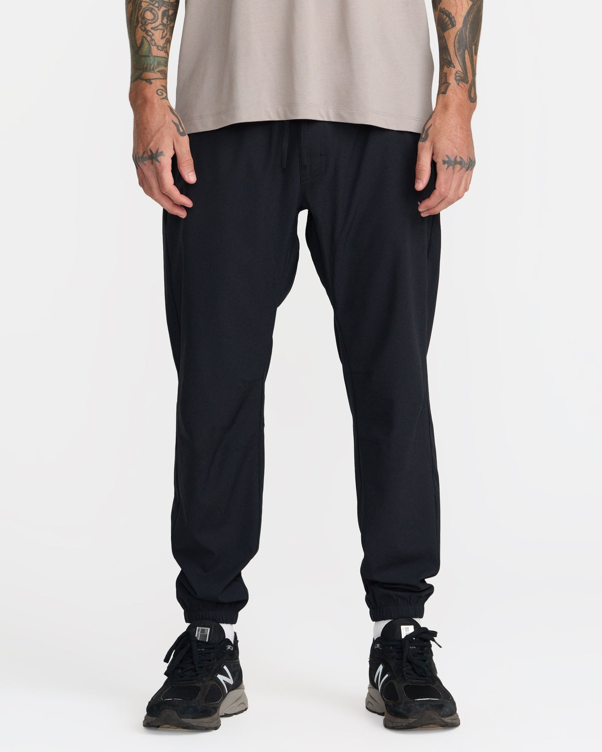 RVCA Yogger II Jogger Pant - Black - on model, front