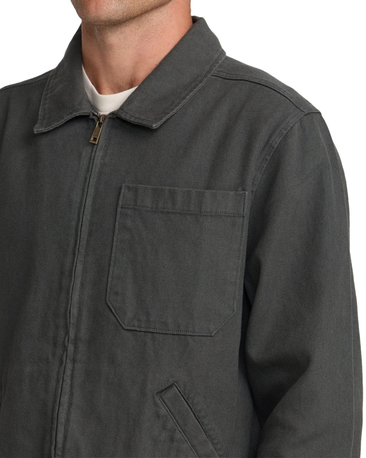 RVCA Dayshift 2 Jacket - Washed Black - detail