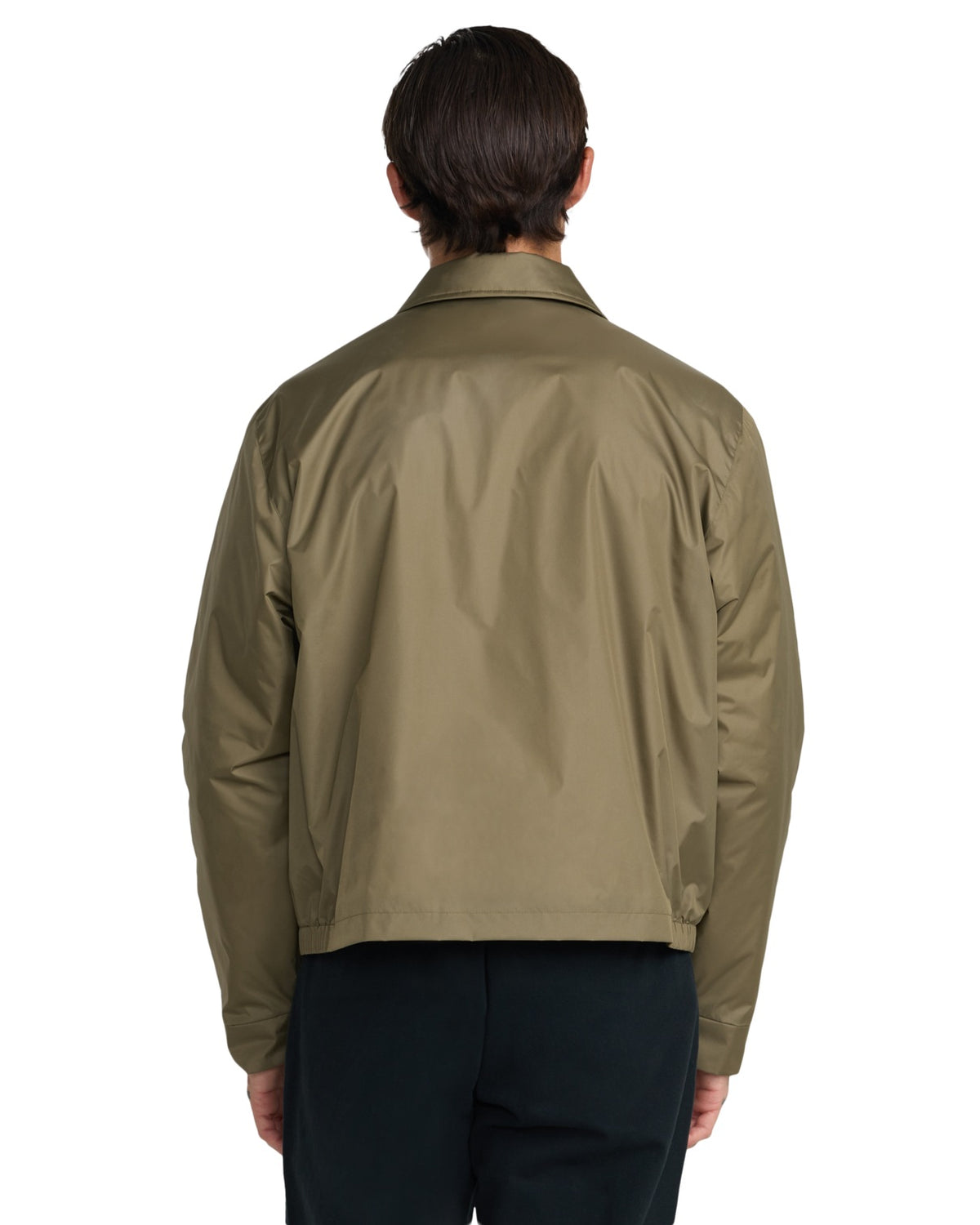 RVCA Dayshift Windbreaker Jacket - Light Olive - on model, back