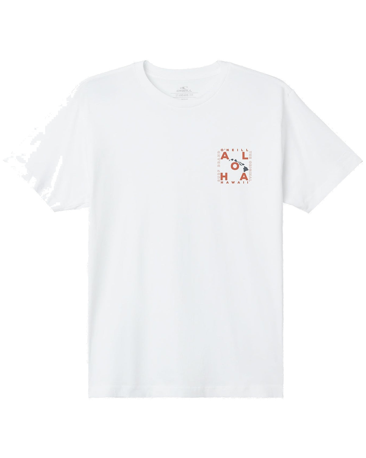 O'Neill Hawaii Layout Classic SS T-Shirt - White - front