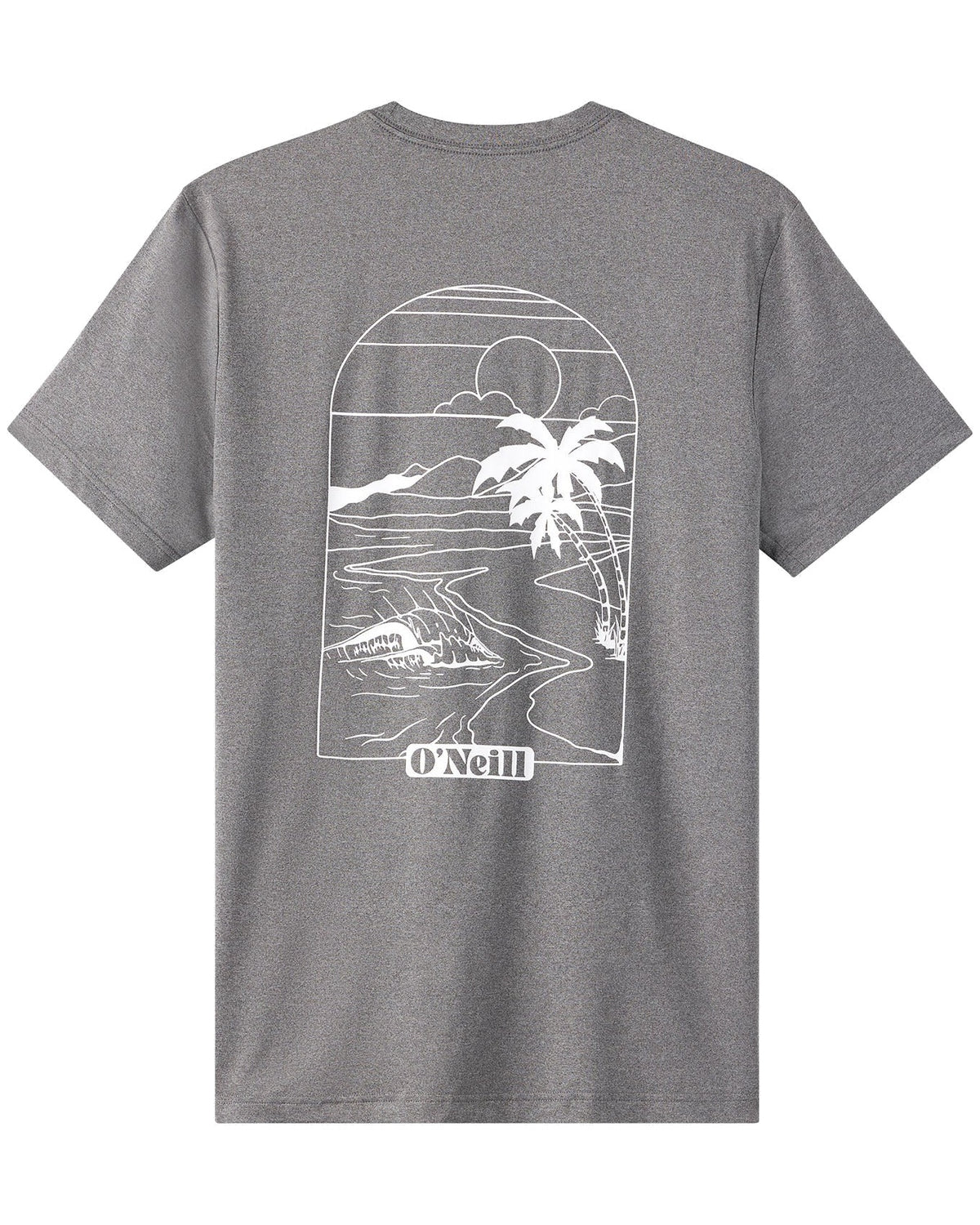 O'Neill Lines UPF SS T-Shirt - Gargoyle Melange - back