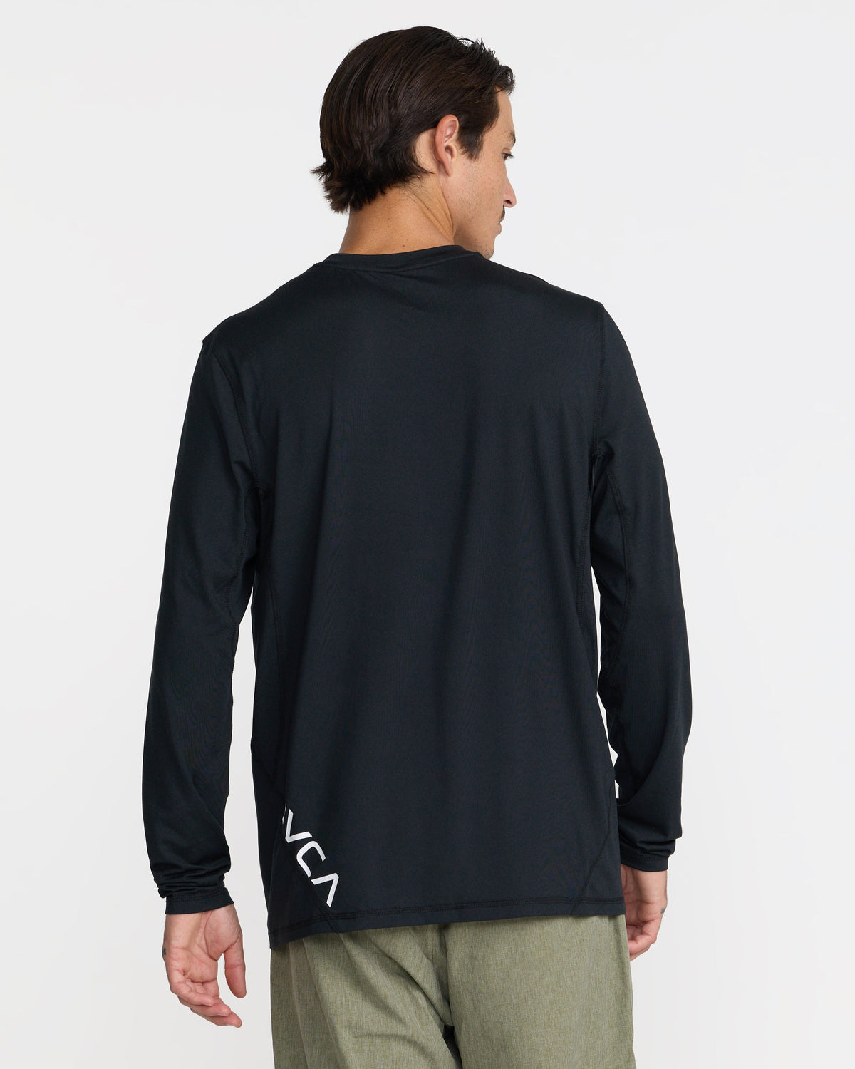 RVCA Sport Vent Long Sleeve T-Shirt - Black - on model, back