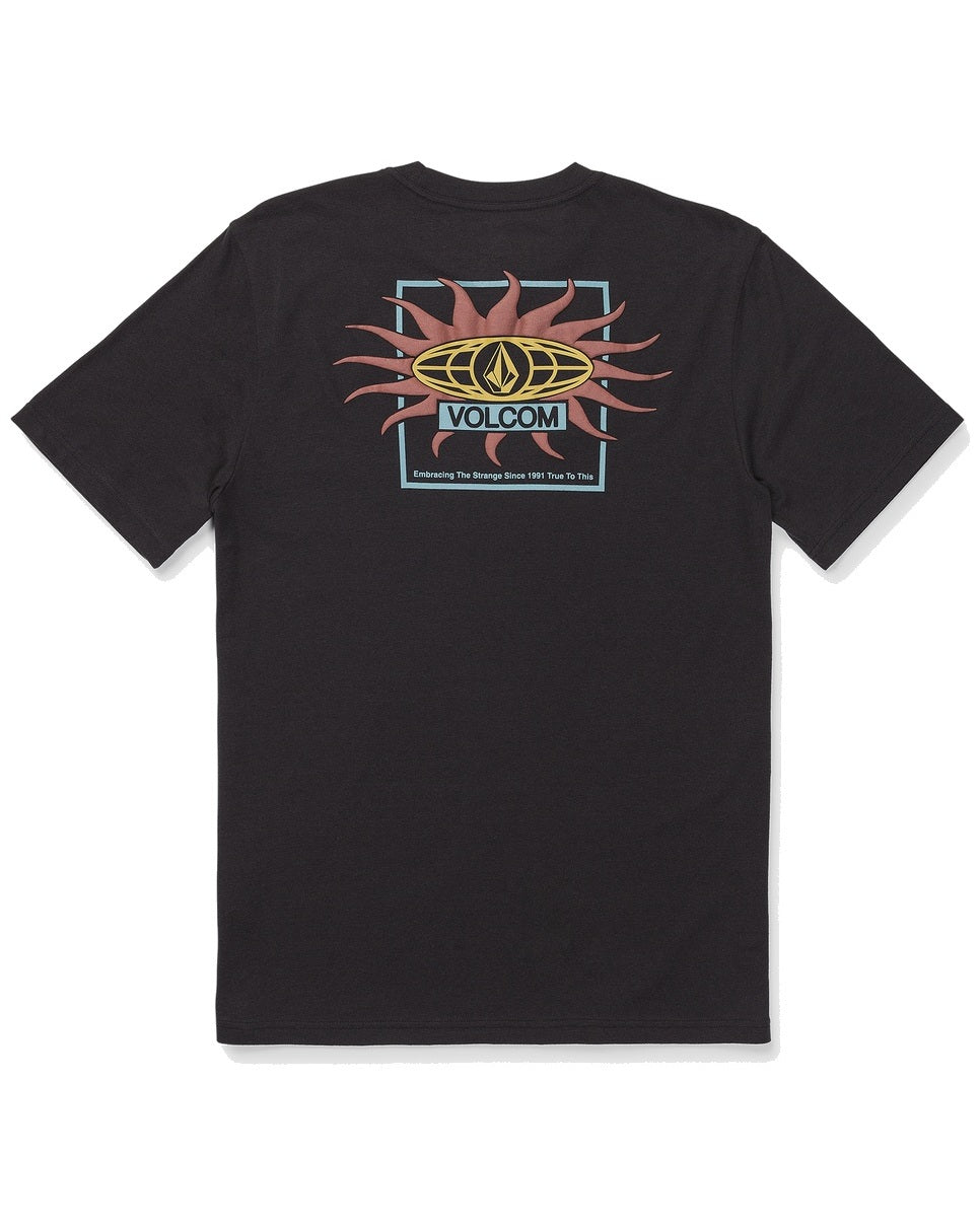 Volcom SPF91 Men's Short Sleeve T-Shirt - Washed Black Heather - back