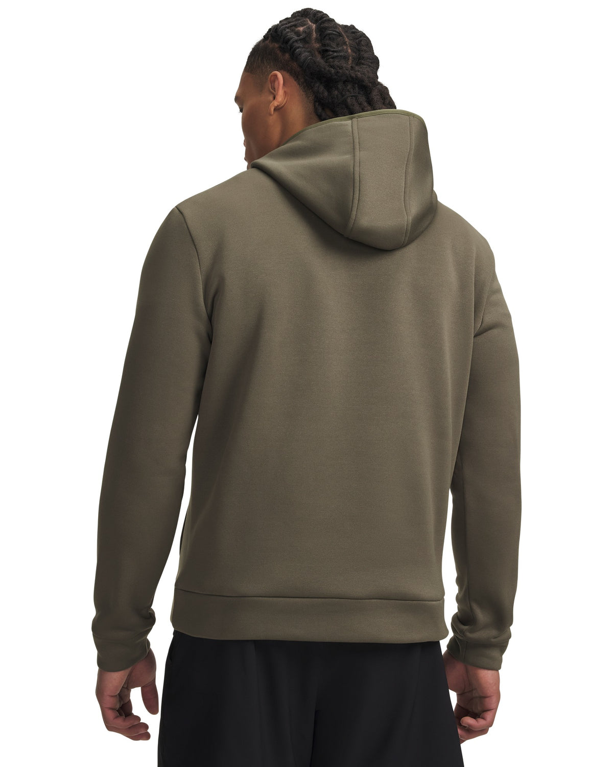 Under Armour Armour Fleece Hoodie - Marine OD Green / Black – back view