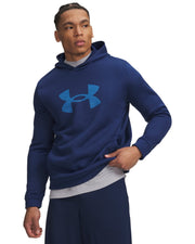 Under Armour Armour Fleece Big Logo Hoodie - Blackout Navy / Aegean Blue