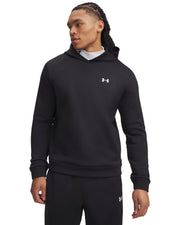 Under Armour Armour Fleece Hoodie - Black / White - on model, front