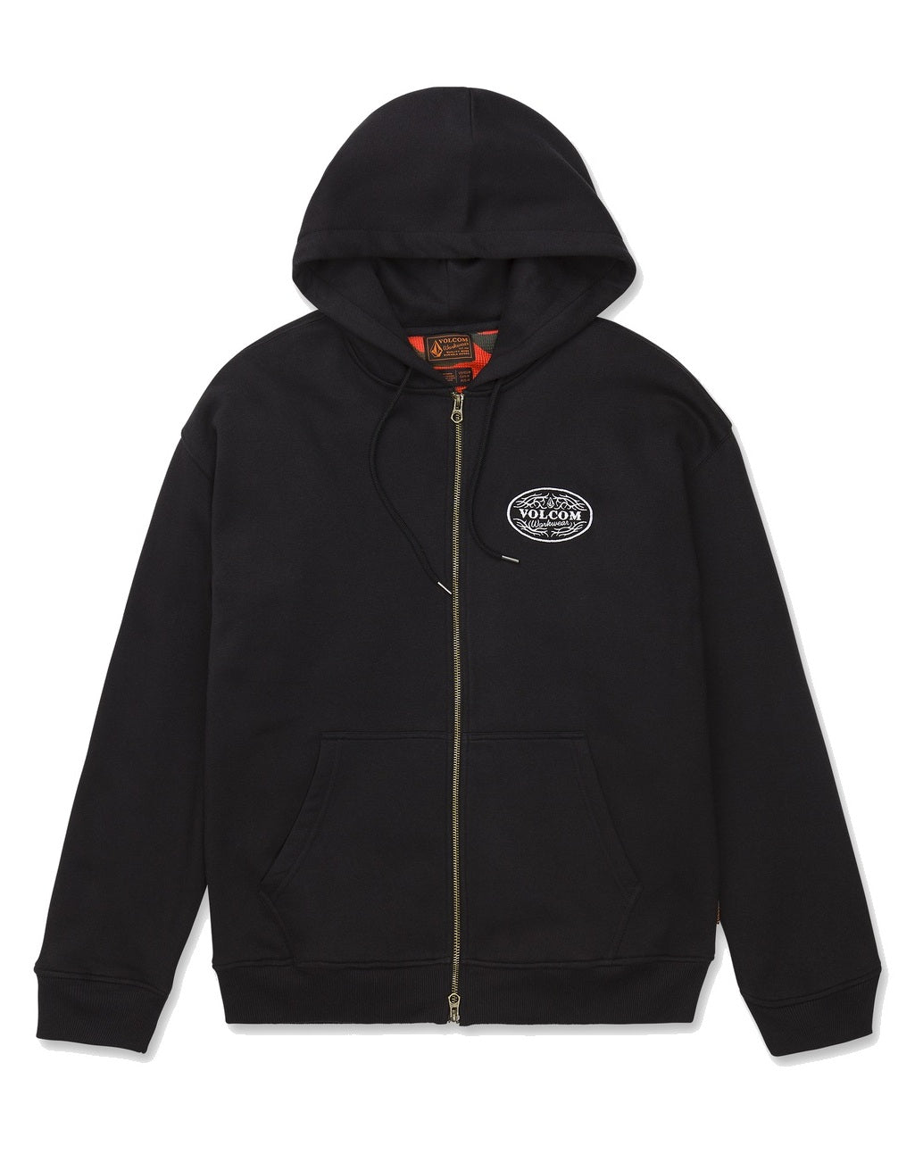 Volcom On The Hunt Workwear Men's Zip Hoody - Antique Black - front