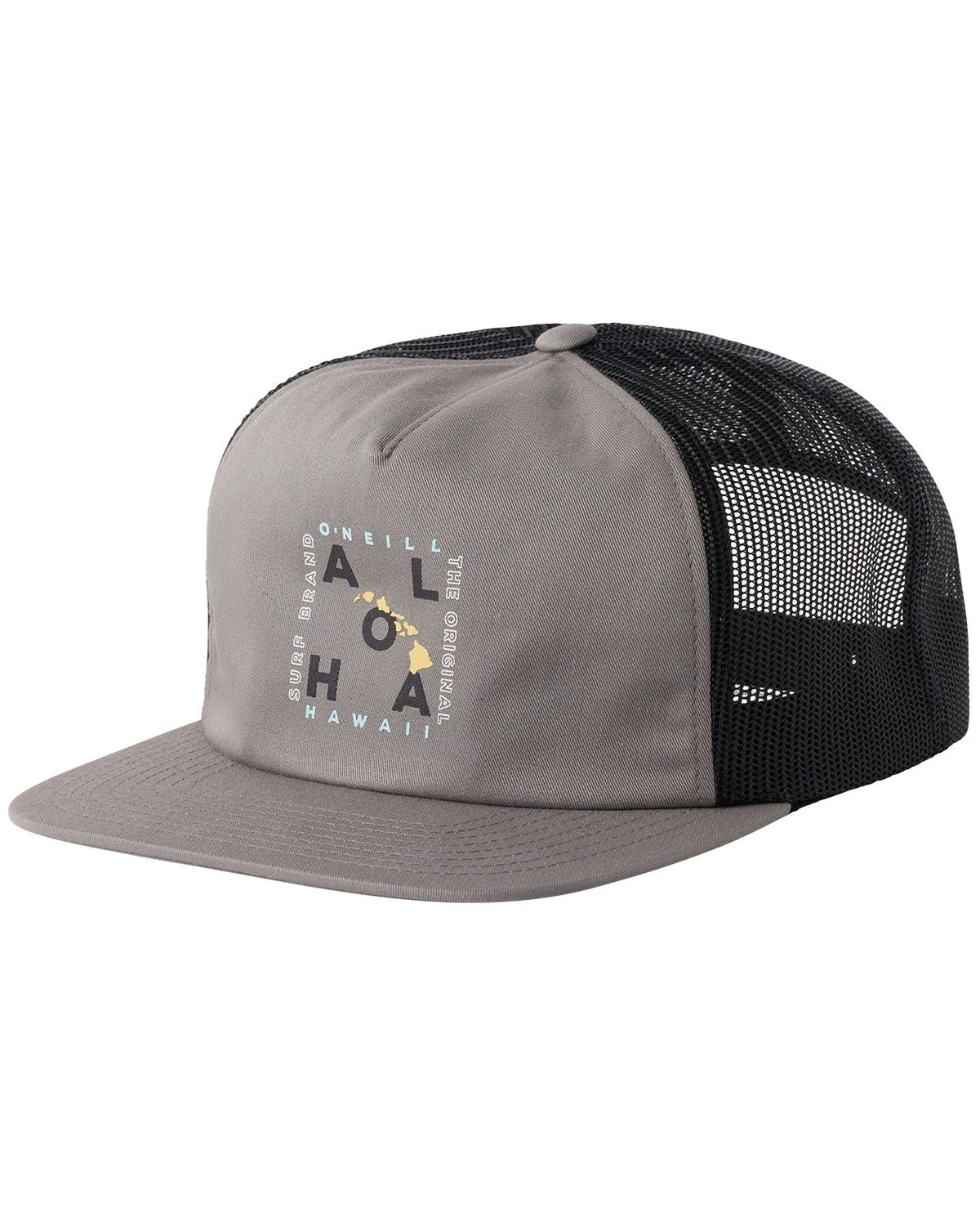 O'Neill Howzit Hawaii Snapback Hat - Gargoyle - front