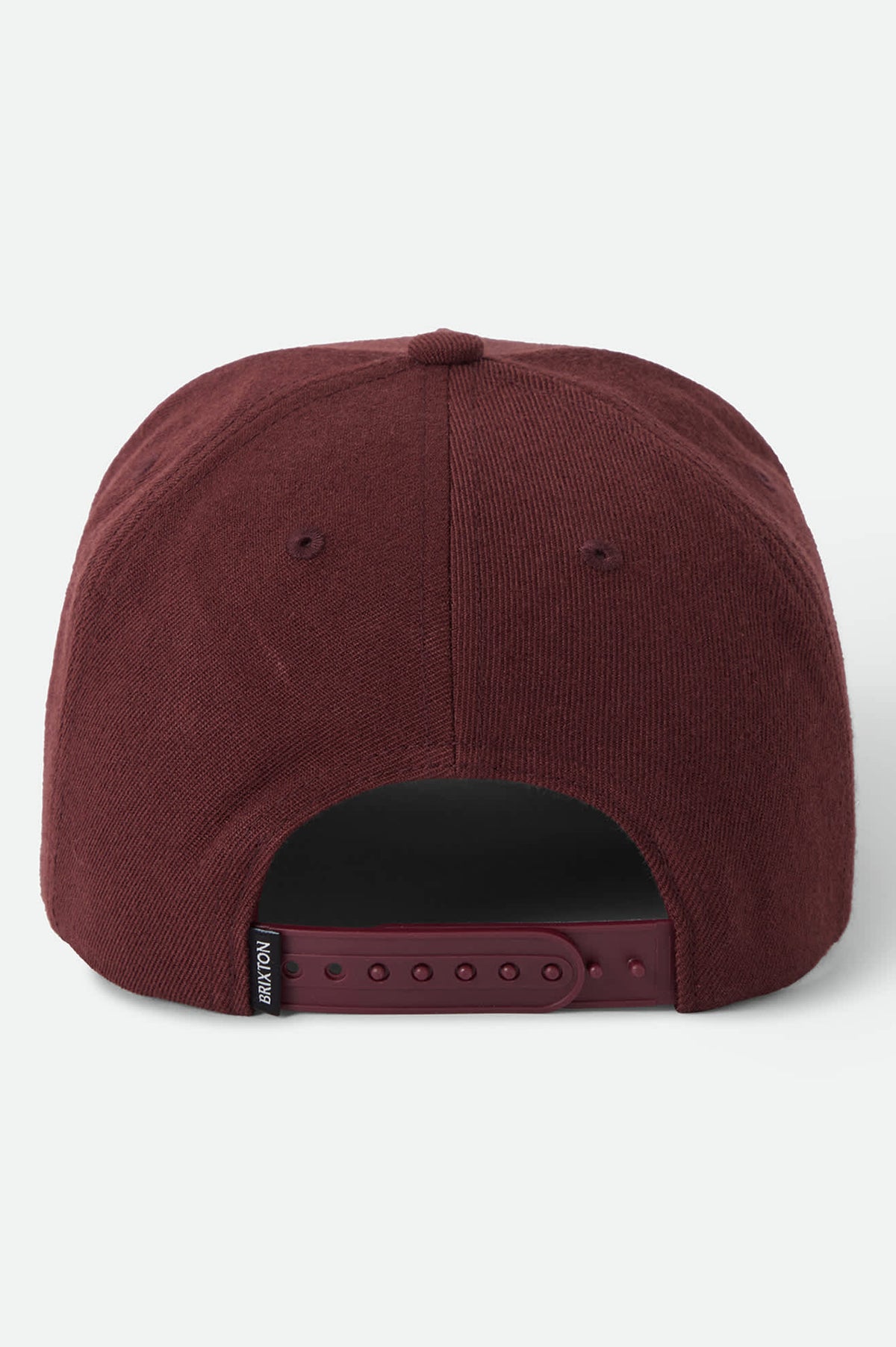 Brixton Crest C MP Men's Snapback Hat - Dark Brick / Brown - back