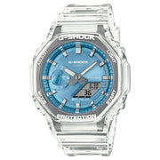 Casio G-Shock GA2100BM-7A2 Analog-Digital Watch - Sky Blue / Clear - front