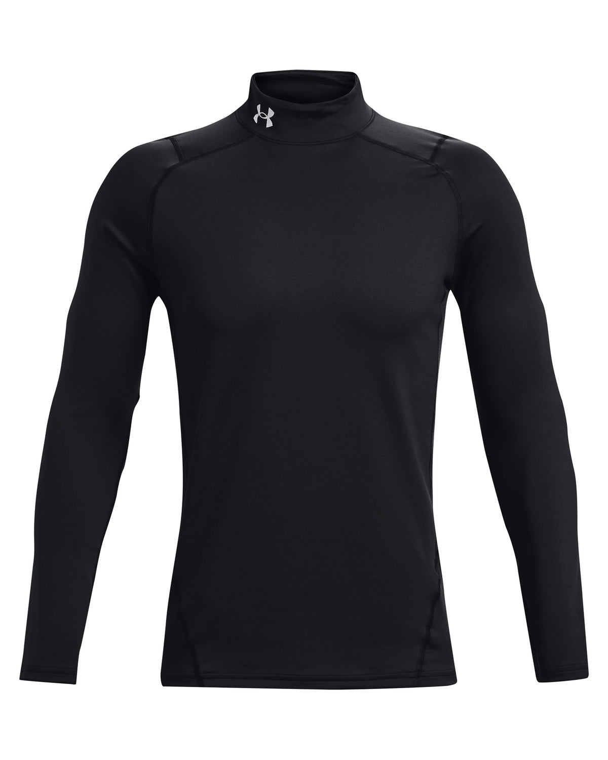 Under Armour Cold Gear Fitted Mock Neck - Black / White