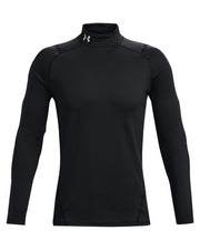 Under Armour Cold Gear Fitted Mock Neck - Black / White