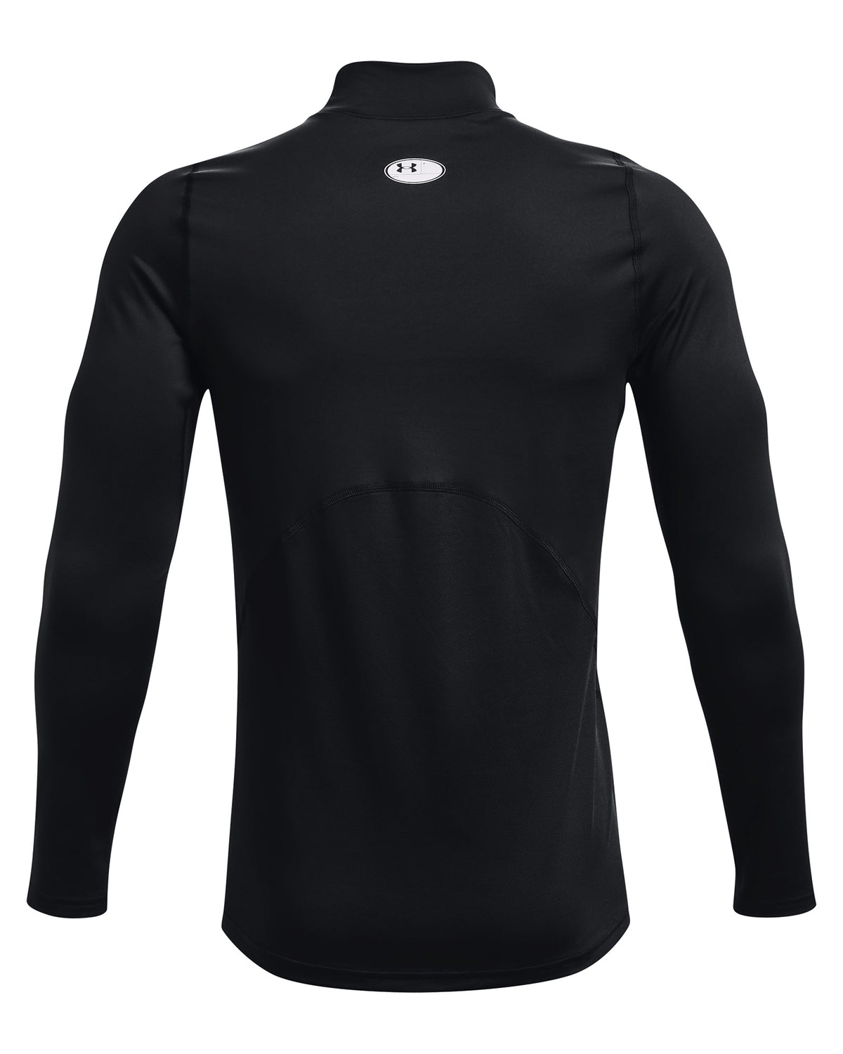 Under Armour Cold Gear Fitted Mock Neck - Black / White – back view