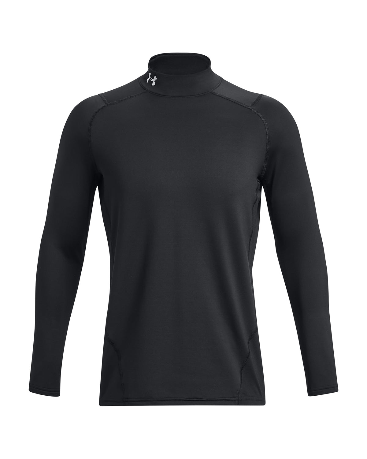 Under Armour Cold Gear Fitted Mock Neck - Black / White (002)