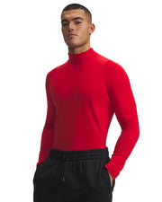 Under Armour Cold Gear Fitted Mock Neck - Red / White