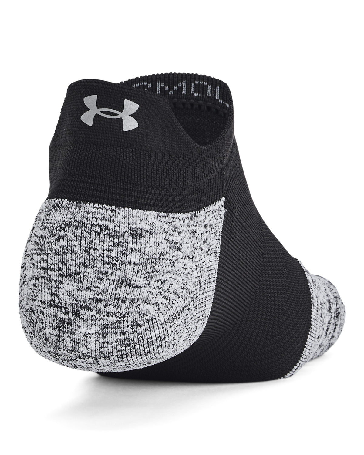 Under Armour Dry Run Cushion 3-Pack Socks - Black / Pitch Gray / Reflective – back view