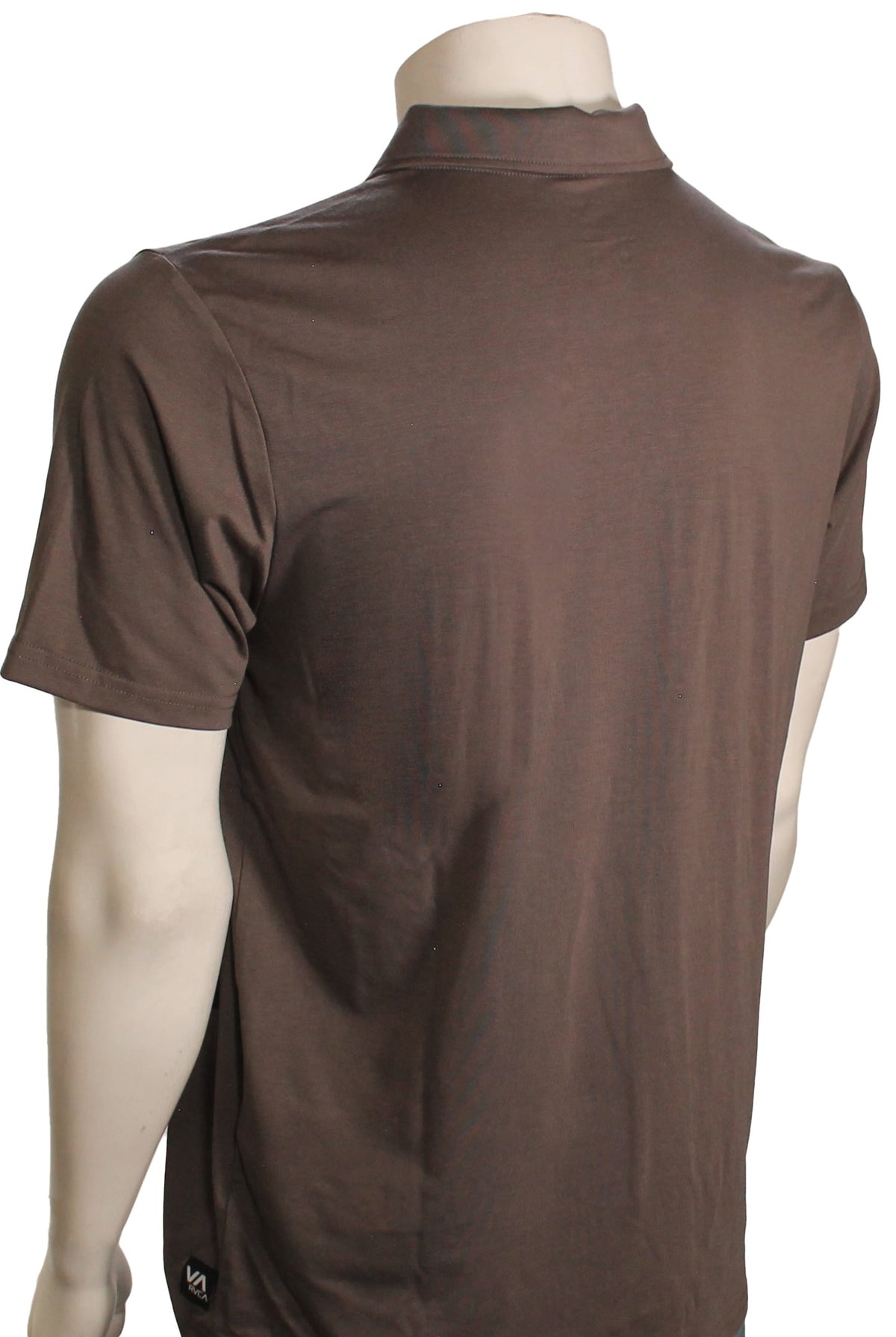 RVCA Balance Polo - Mocha – back view