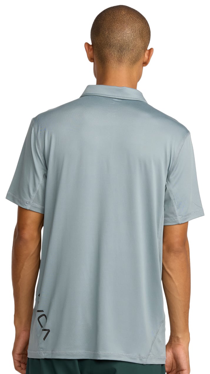 RVCA Sport Vent Polo - Lead – back view