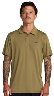 RVCA Sport Vent Polo - Light Olive