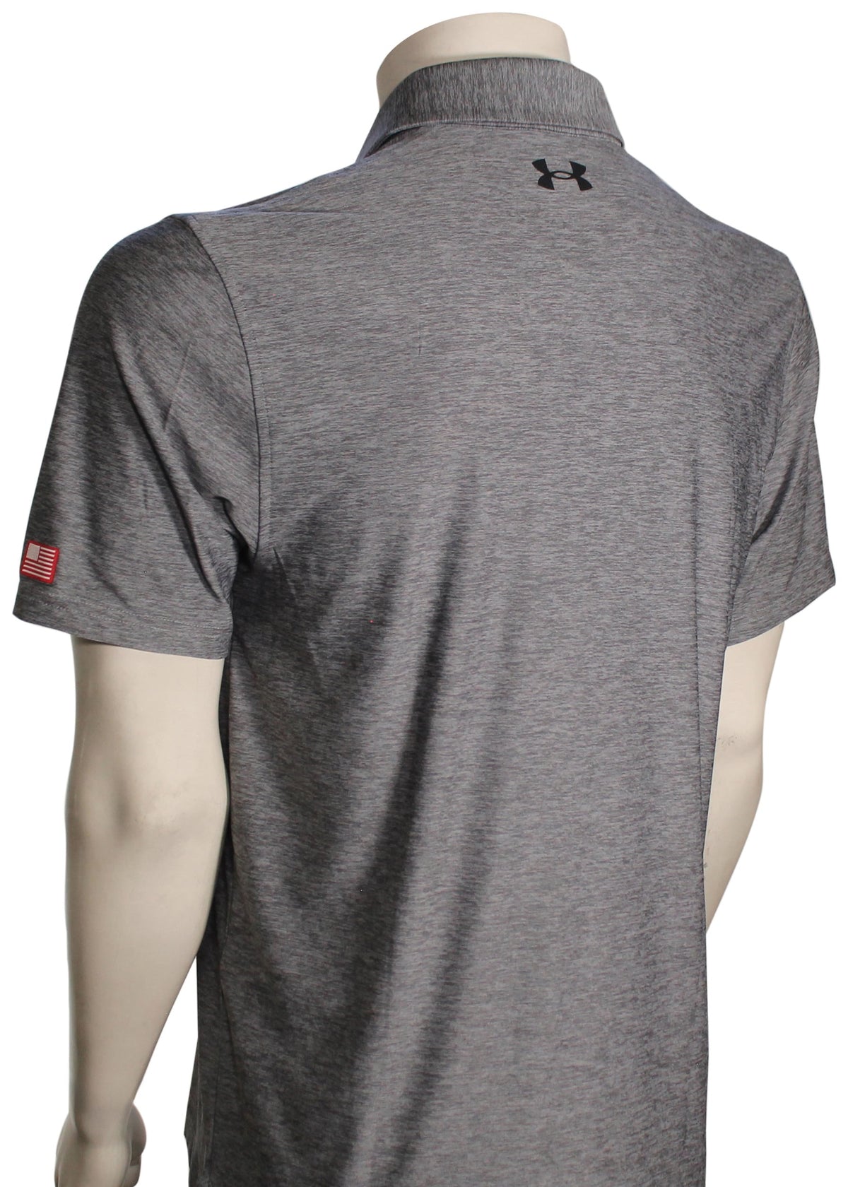 Under Armour Tee To Green Freedom Polo - Steel / Black – back view