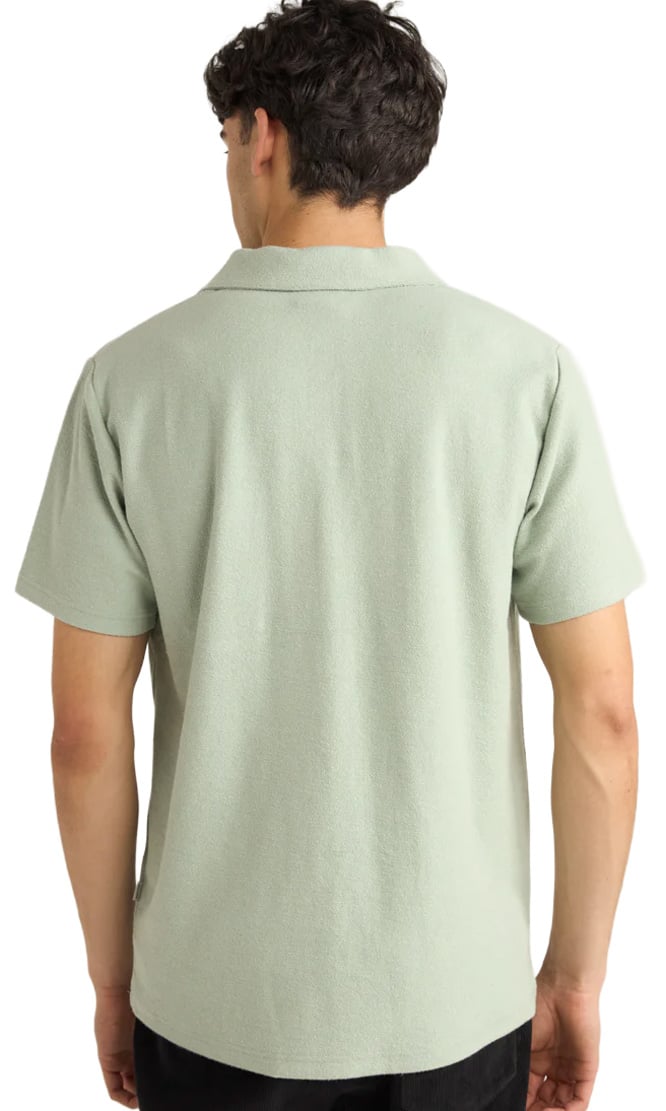 Rhythm Vintage Terry Polo - Seafoam – back view
