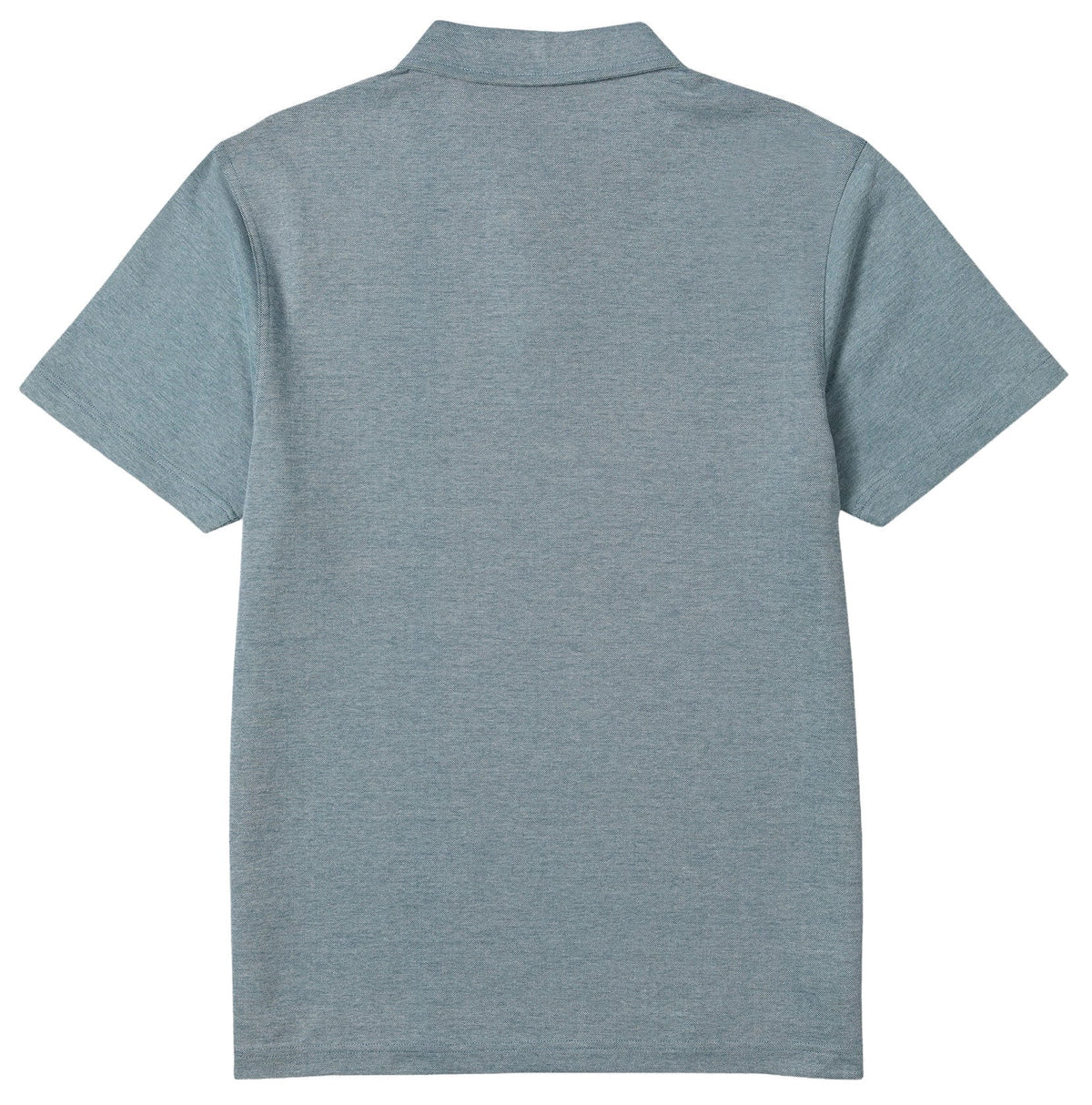 Quiksilver Bayshore Knit Men's Short Sleeve Polo - Blue Coral – back view