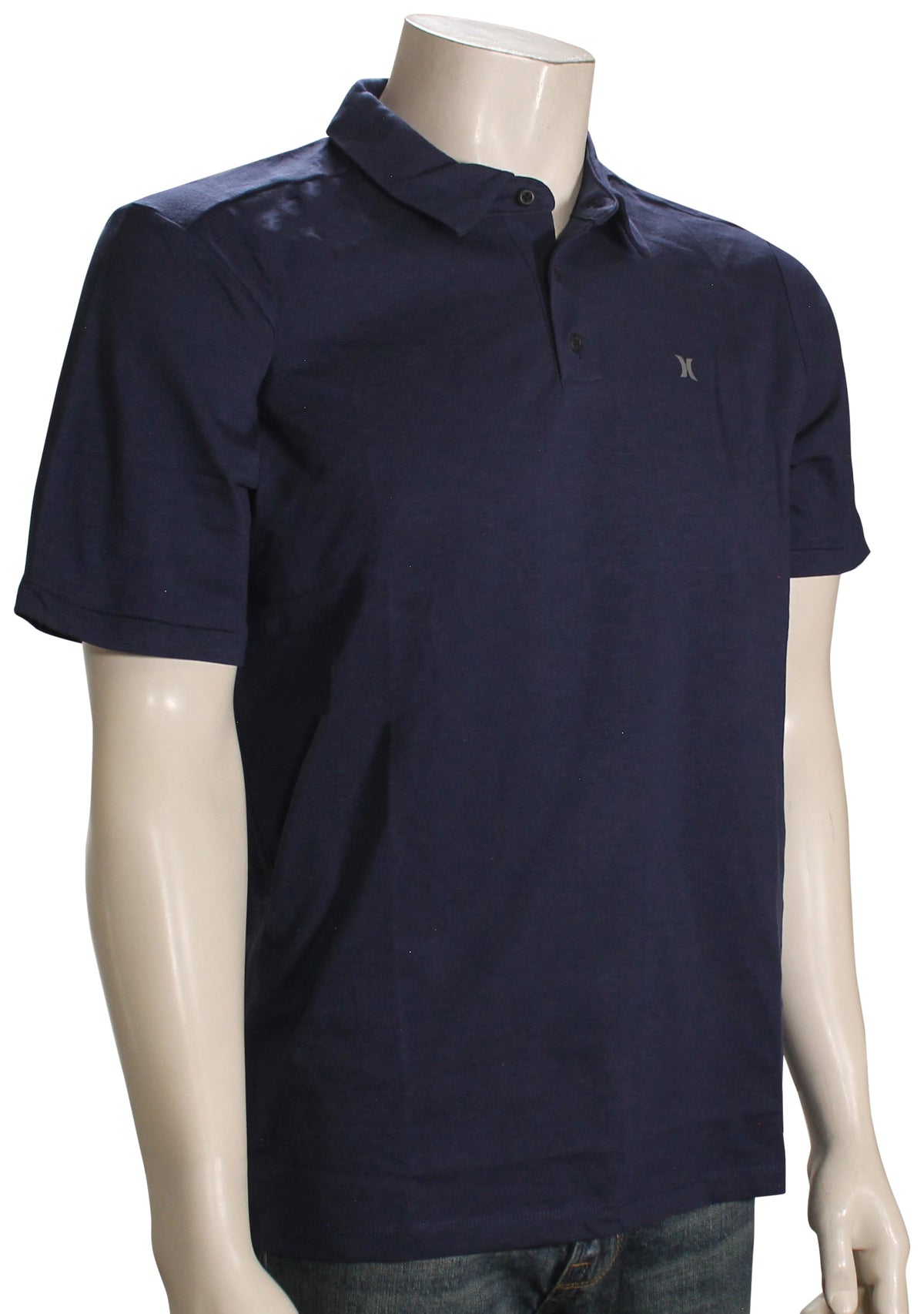 Hurley H2O-Dri Ace Slub Polo - Midnight Aqua