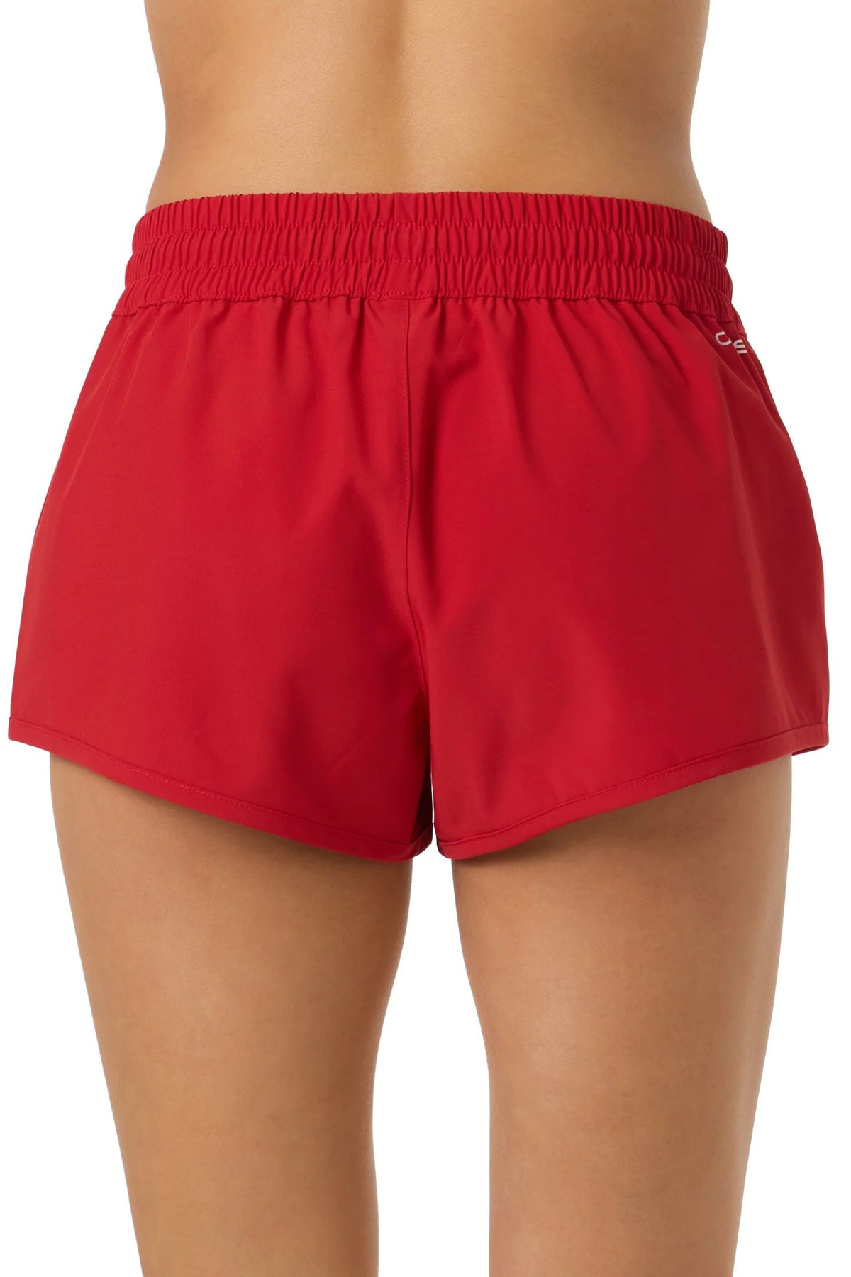 O'Neill Women's Saltwater Solids Balboa 2" Boardshorts - Lifeguard Red – back view