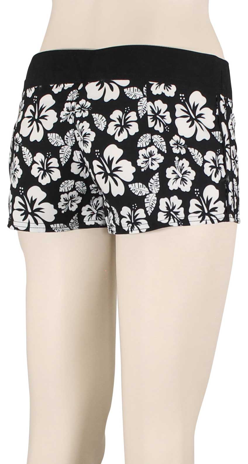 Volcom Coco 1.5" Women's Boardshorts - Black Combo, back view