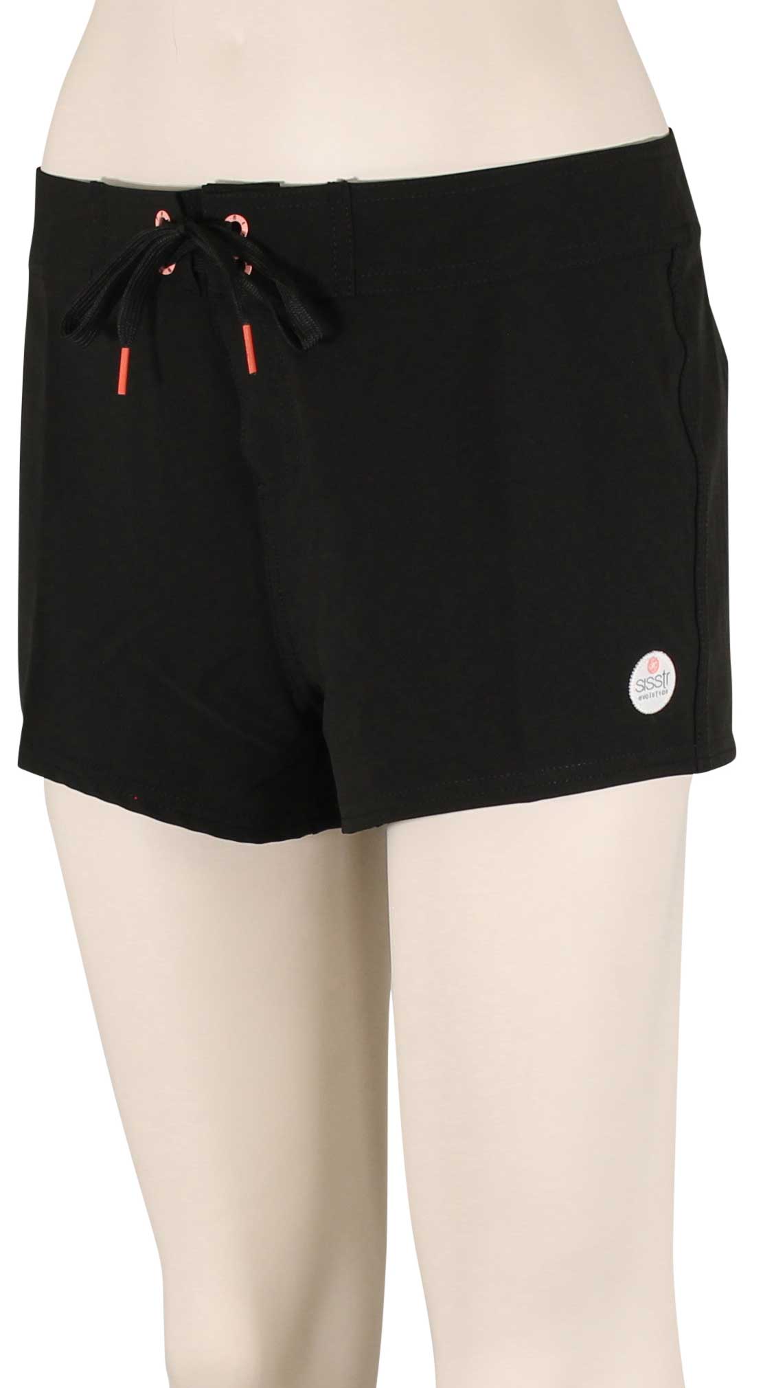 SisstrEvolution Deep Azul 2" Women's Boardshorts - Solid Black