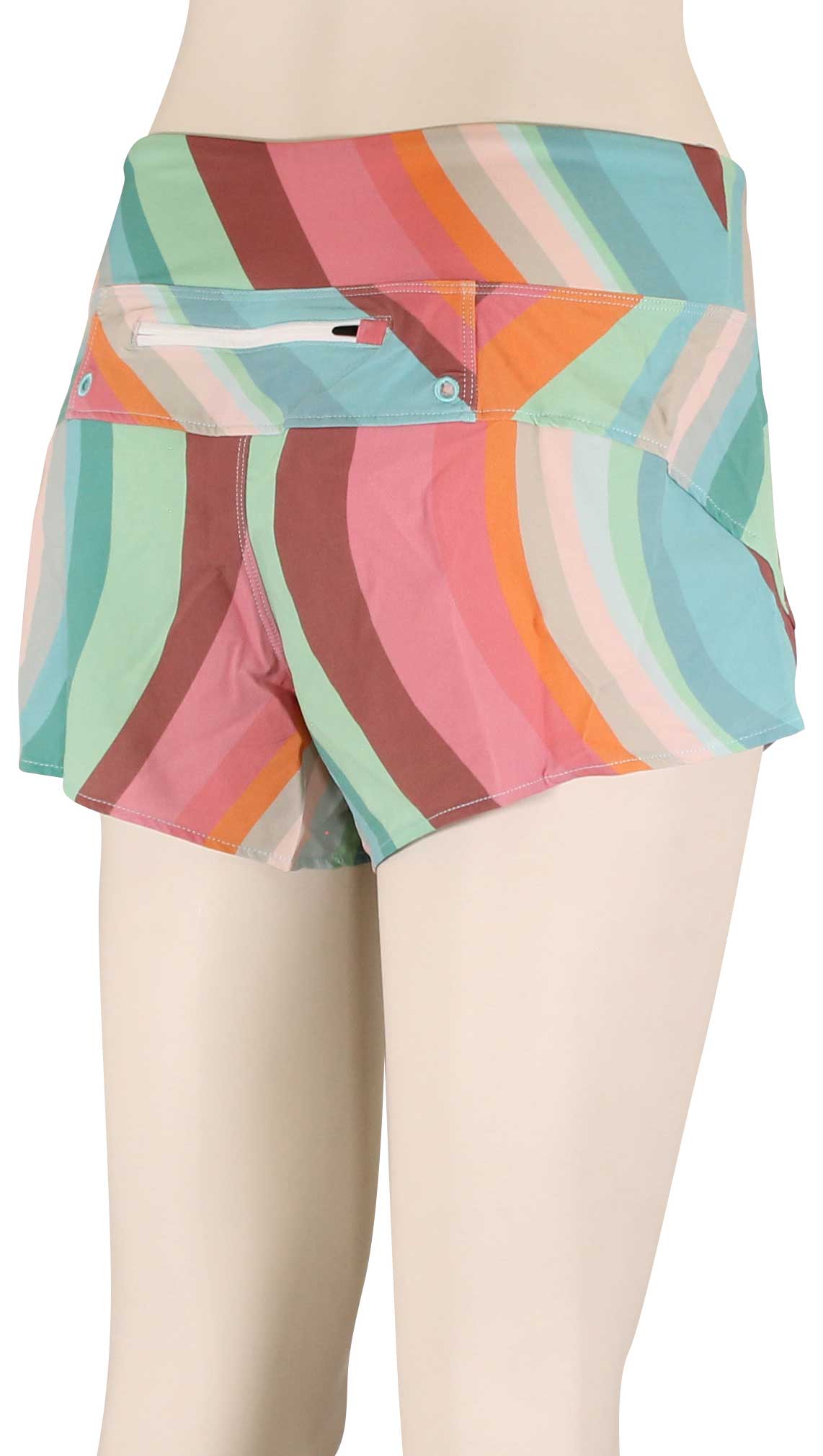Hurley Retro Wave Soft Waist 2.5" Women's Boardshorts - Retro Wave Multi – back view