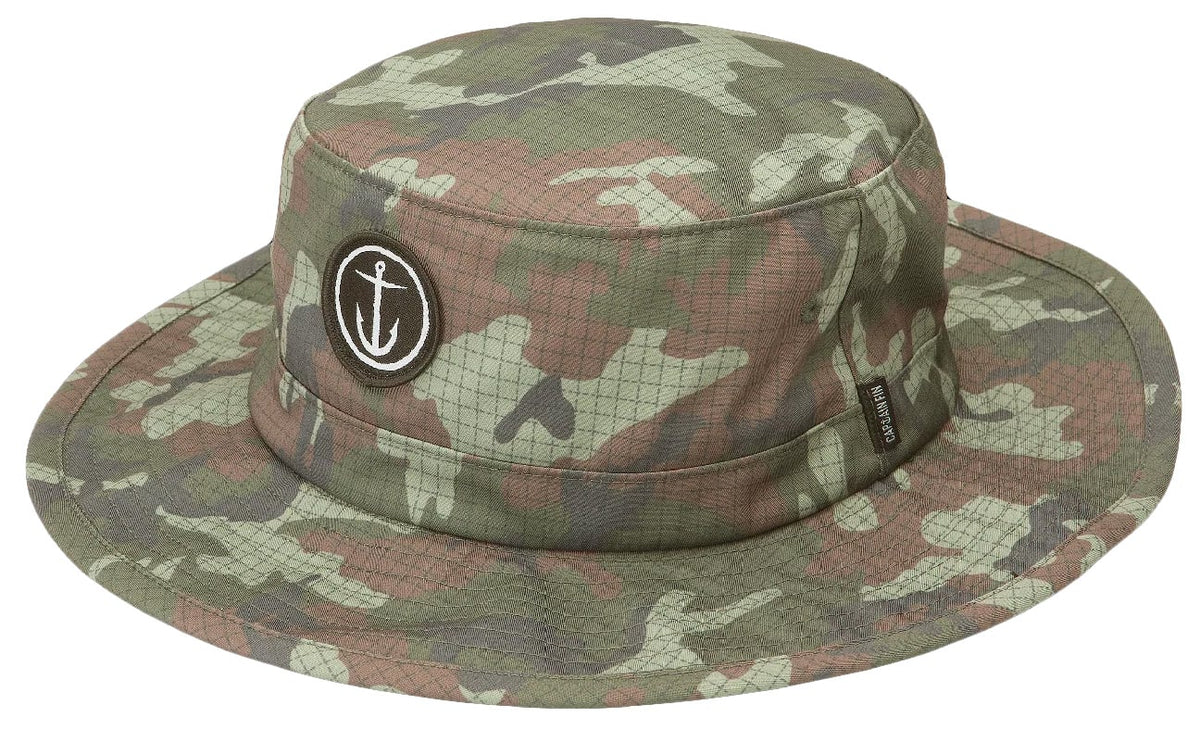 Captain Fin Boony Tunes Surf Hat - Army