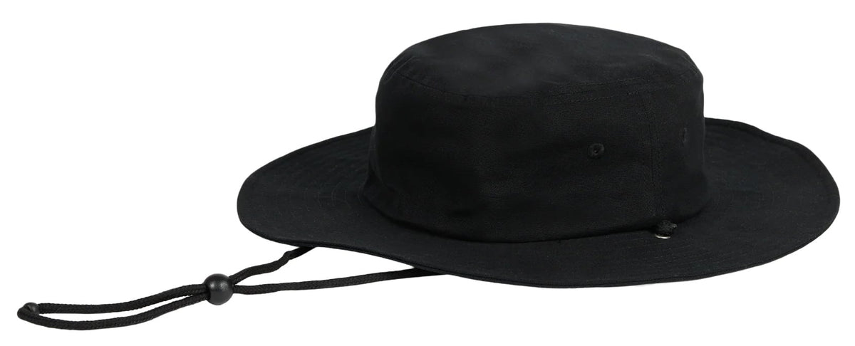 Quiksilver Bushmaster Boonie Hat - Black – back view