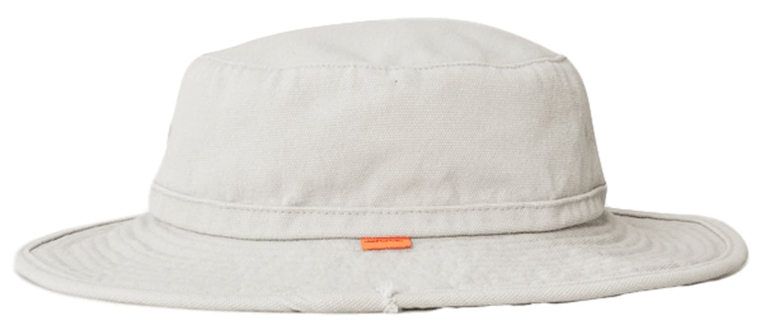 Rip Curl Search Canvas Wide Brim Hat - Iced Grey – back view