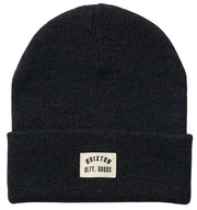 Brixton Woodburn Watch Cap Beanie - Washed Black
