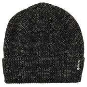 Hurley Max Cuff Beanie - Black / Wolf Grey, front view
