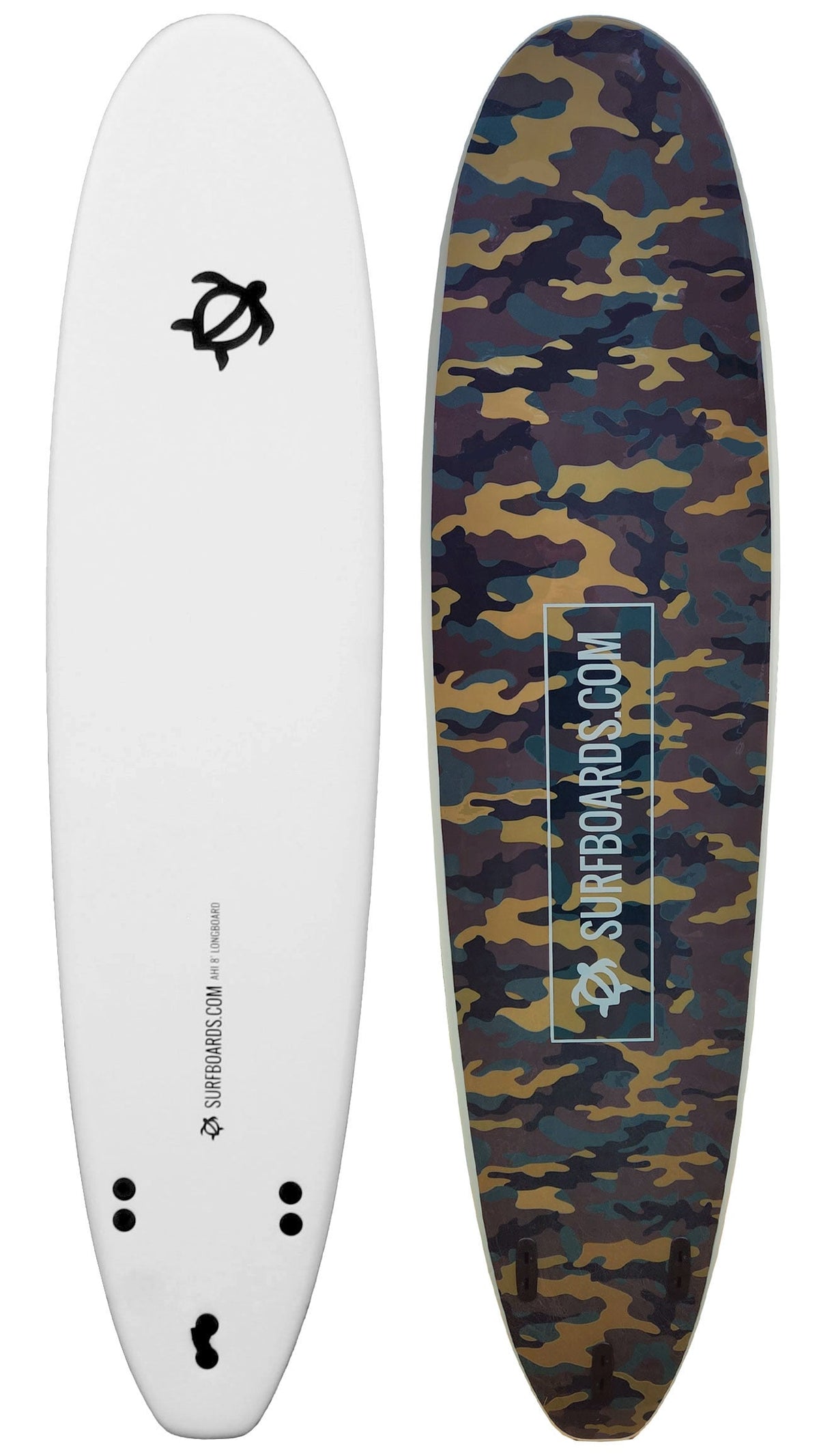 Surfboards.com Ahi 8' Longboard Surfboard - Green Camo