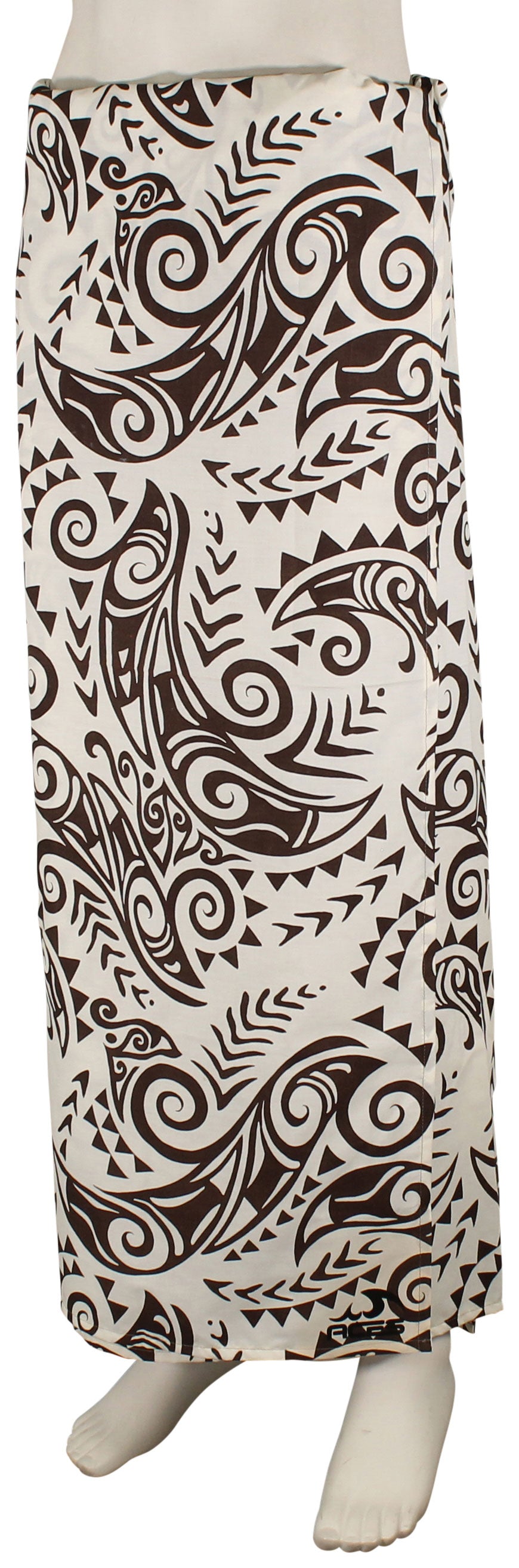 Aces Men's Lavalava - Bone / Brown, front view