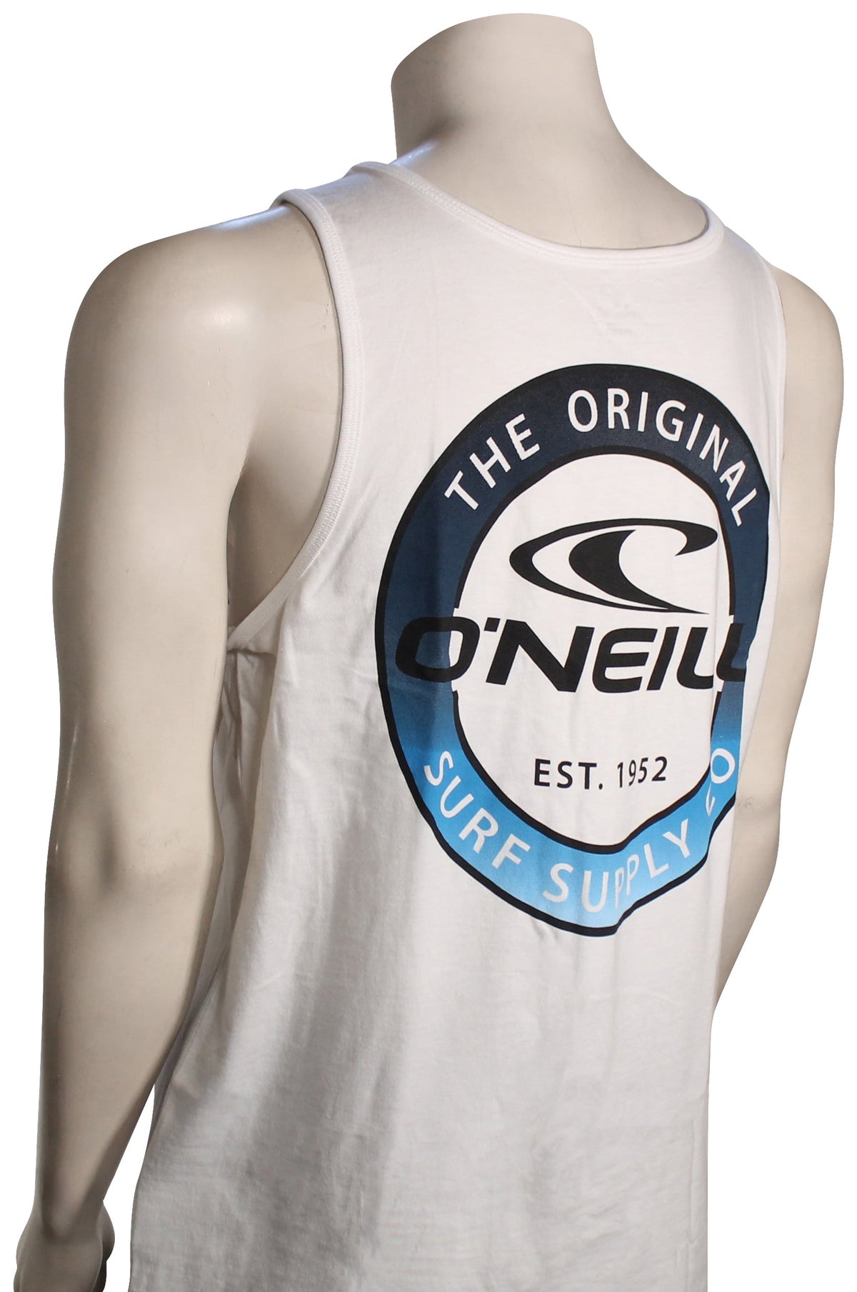 O'Neill Coin Flip Tank - White – back view