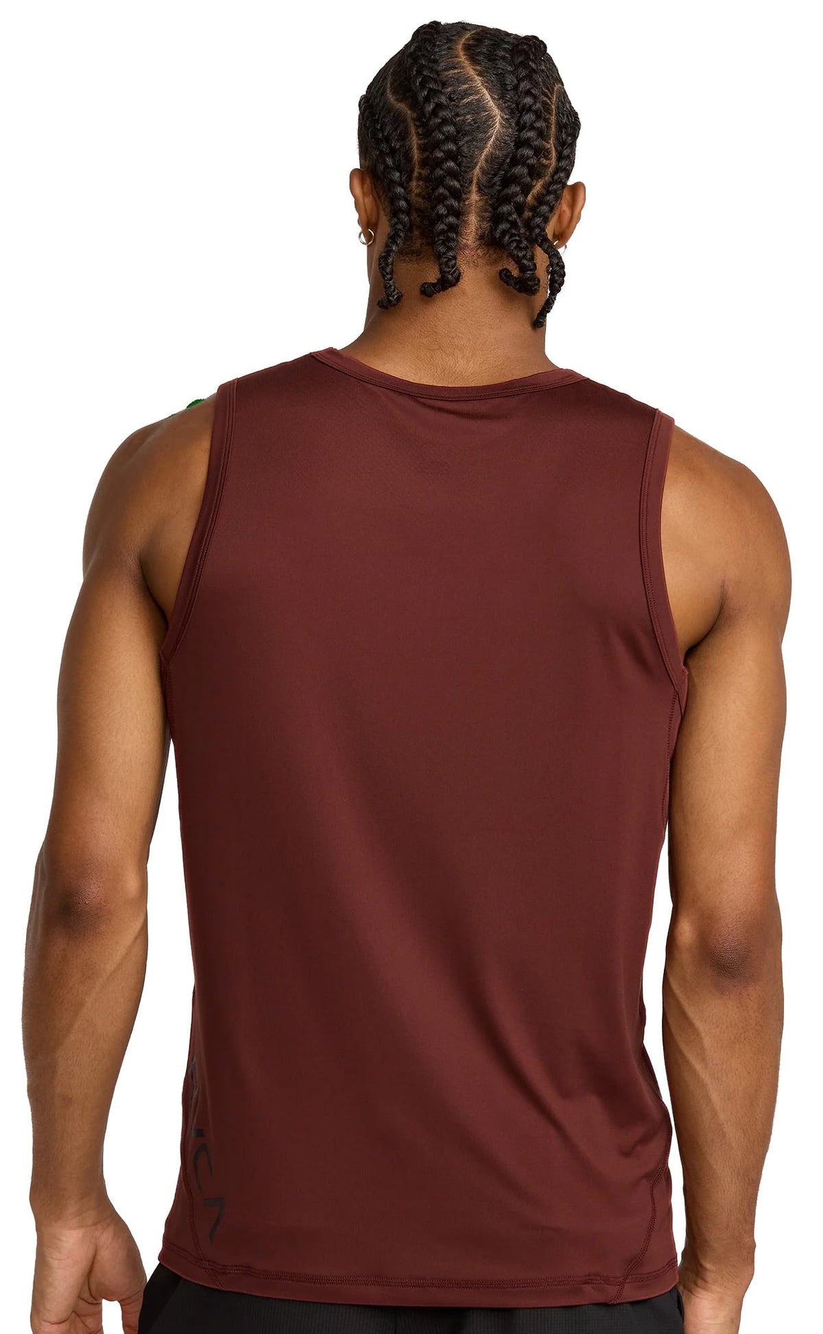 RVCA Sport Vent Performance Tank - Red Earth – back view