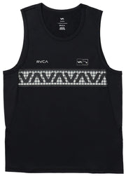 RVCA Hawaii Sport Vent SL Tank - Black / White