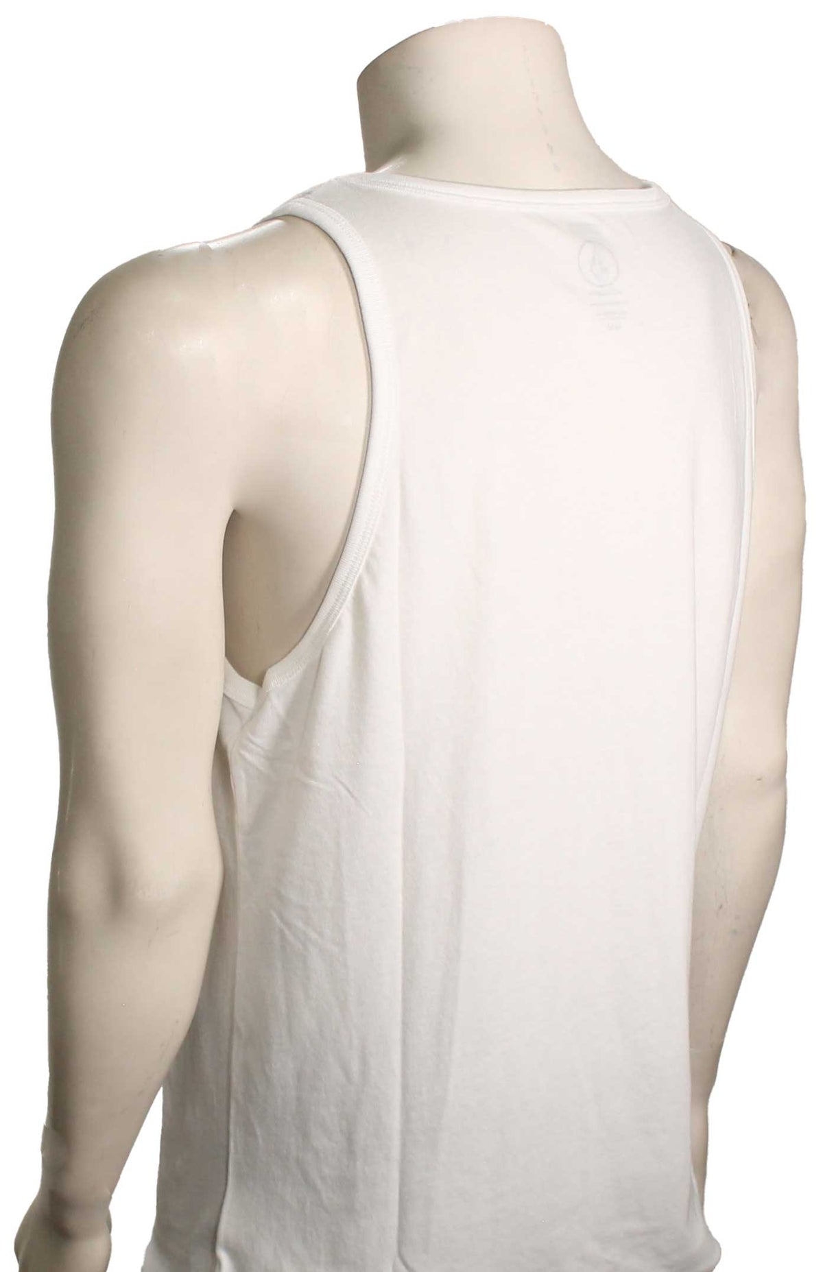 Volcom Solid Heather Tank - White – back view