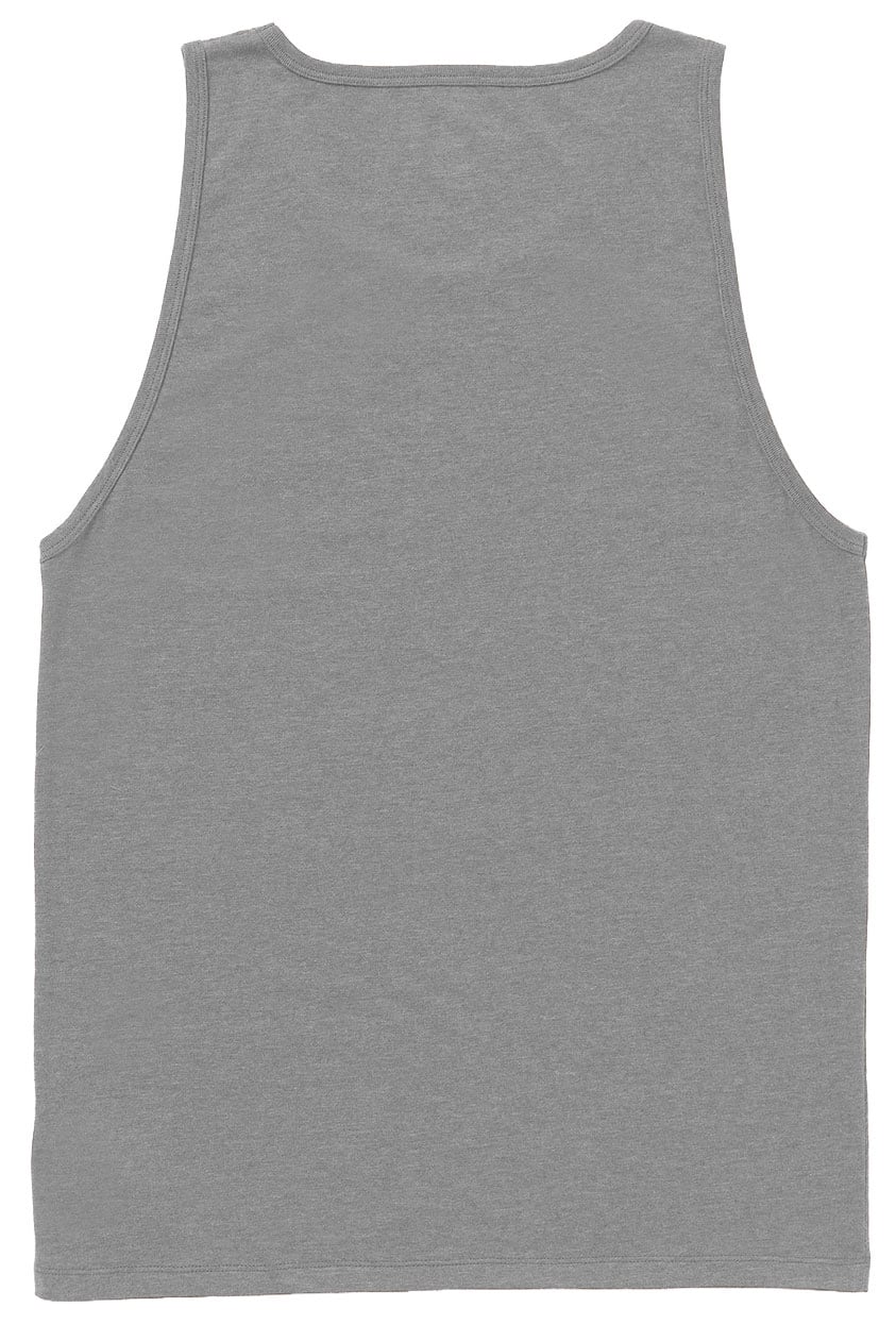 Volcom Solid Heather Men's Tank - Heather Grey – back view