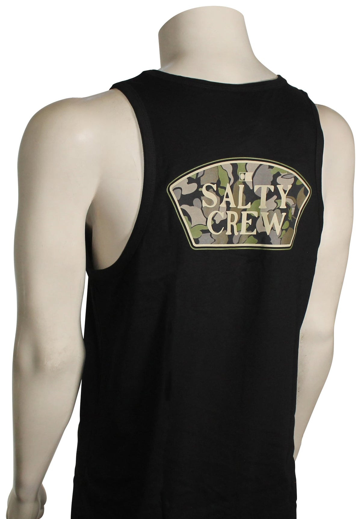 Salty Crew Filler Up Tank - Black – back view