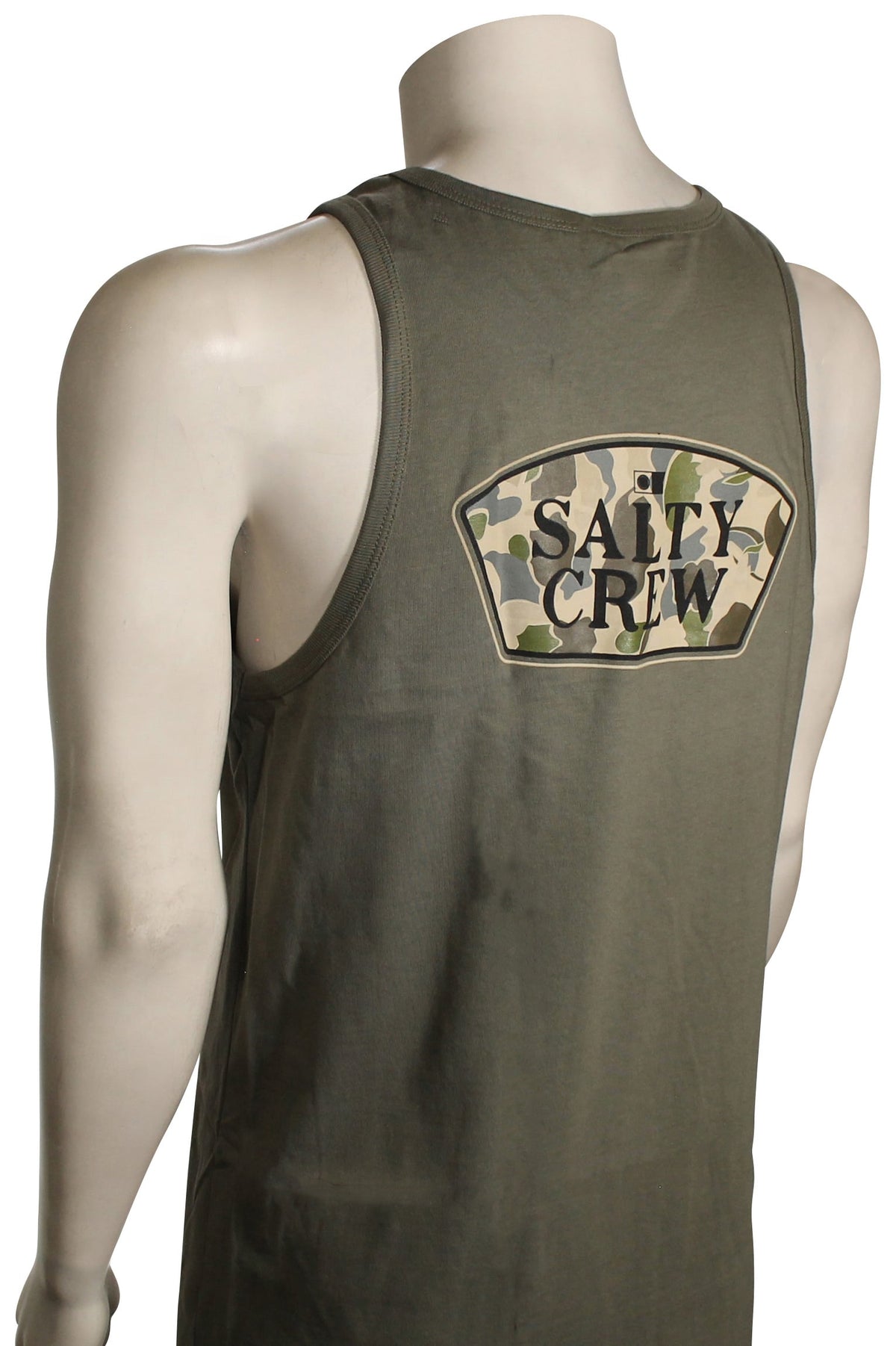 Salty Crew Filler Up Tank - Dusty Olive – back view