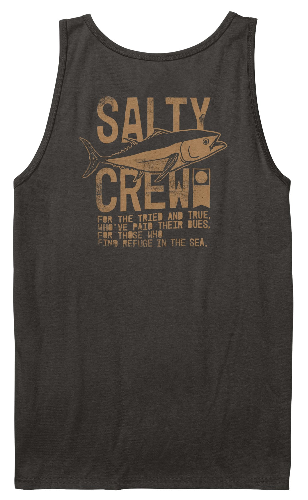 Salty Crew Tried And True Tank - Black – back view