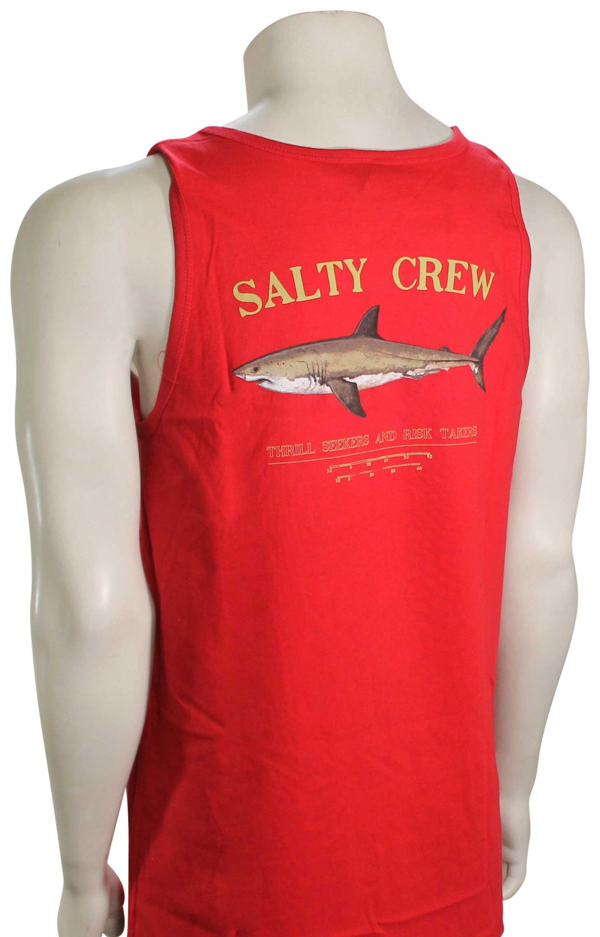Salty Crew Bruce Tank - Cardinal, back view