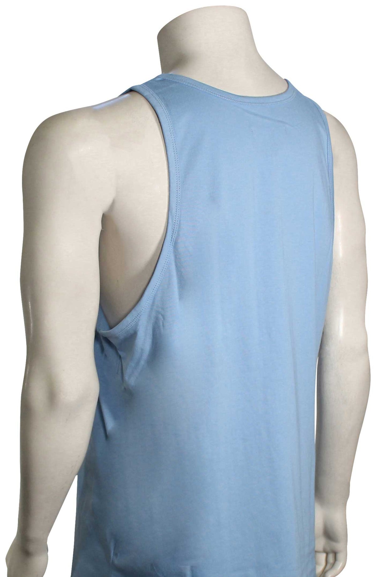 Salty Crew Bare Bones Tank - Marine Blue – back view