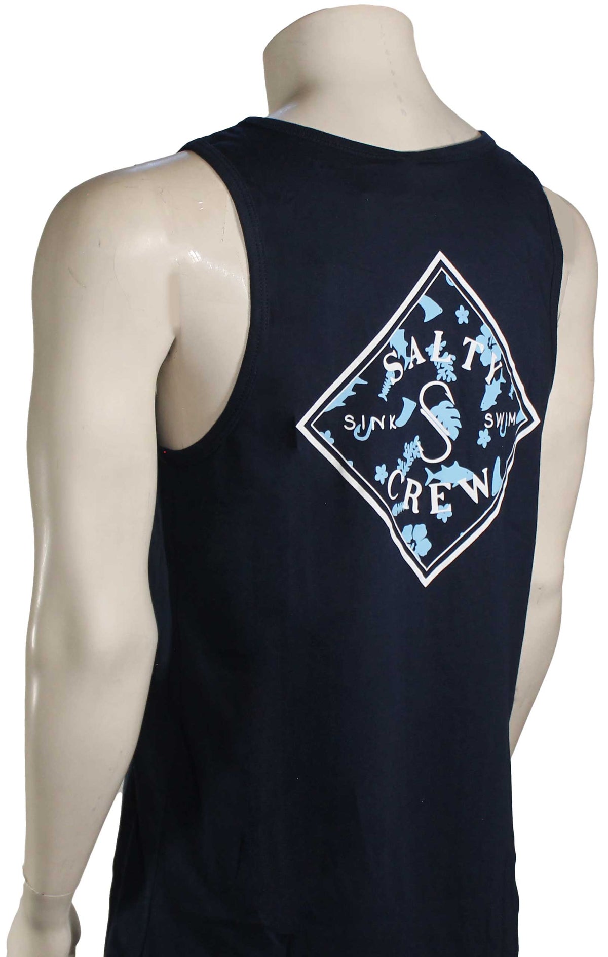 Salty Crew Tippet Tropics Tank - Navy – back view